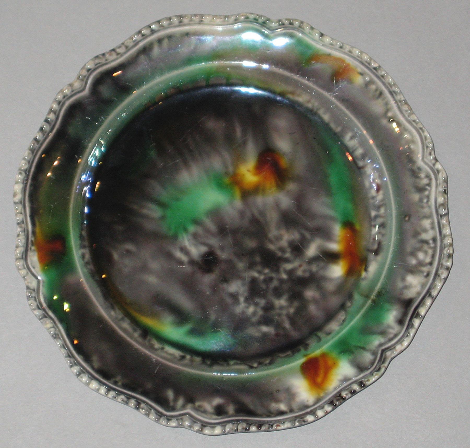 1967.1414.007 Creamware plate
