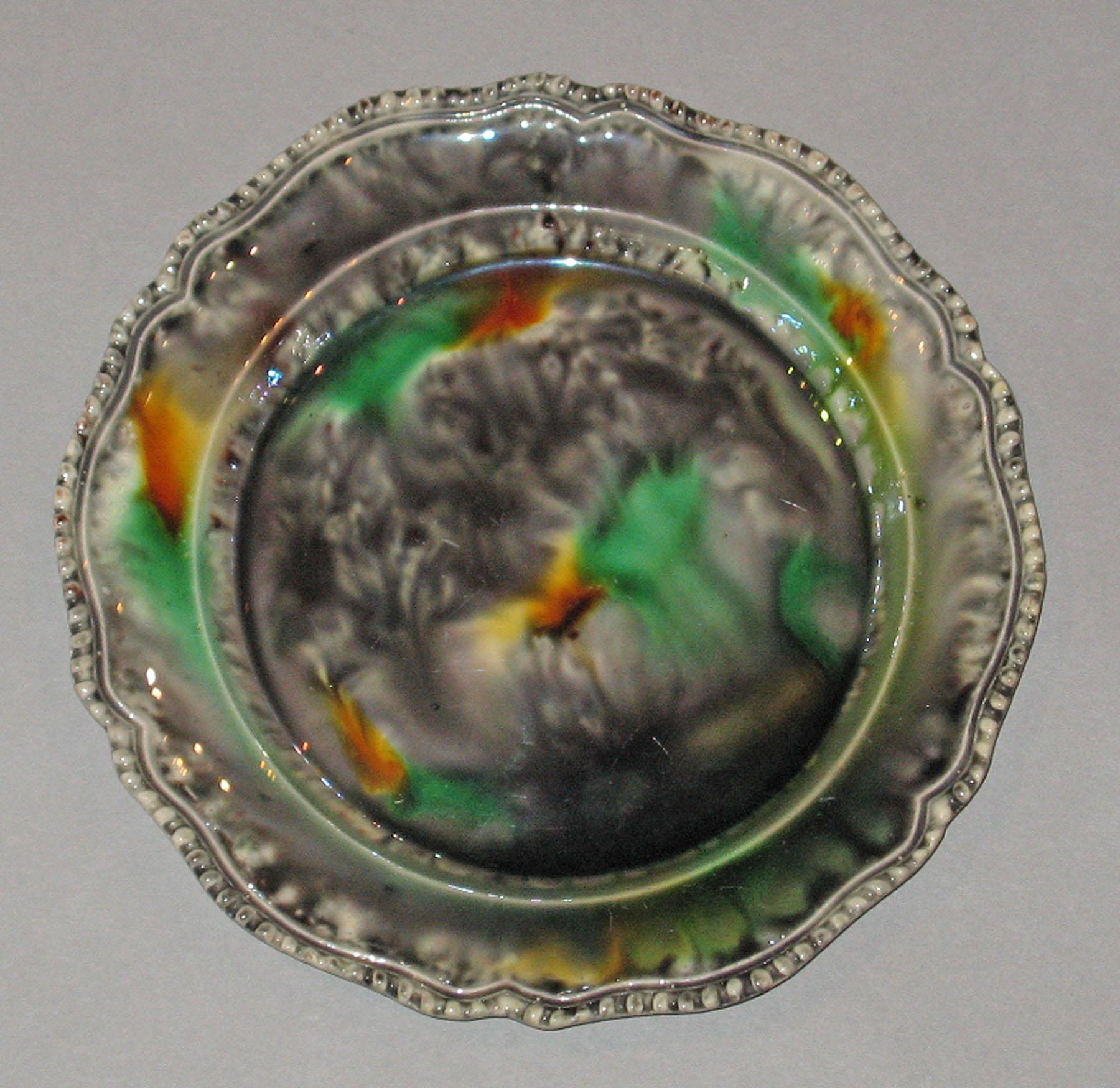 1967.1414.008 Creamware plate