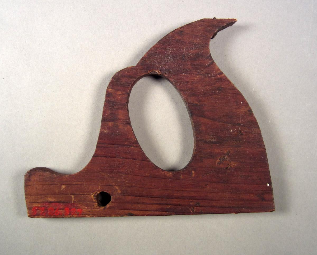 1957.0026.327 Plane handle template, View 2