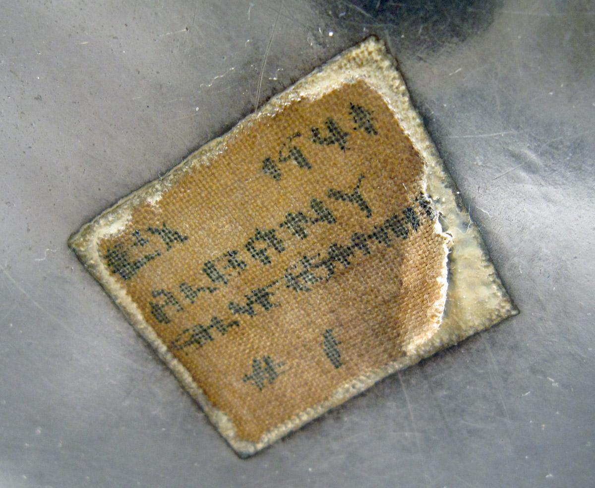 1967.1444 Silver Teapot label