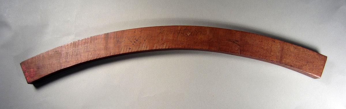 1957.0026.330 Template (wheel rim felloe), View 1
