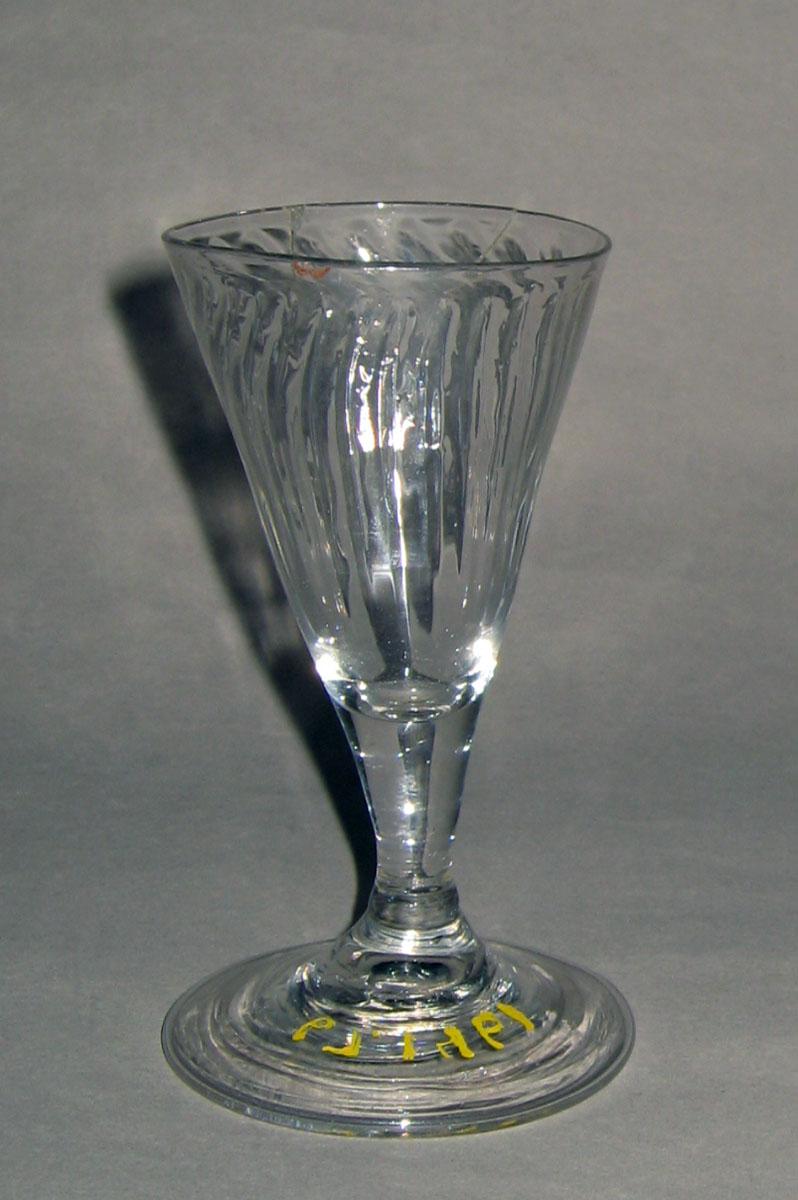 1967.1461 Colorless glass wineglass