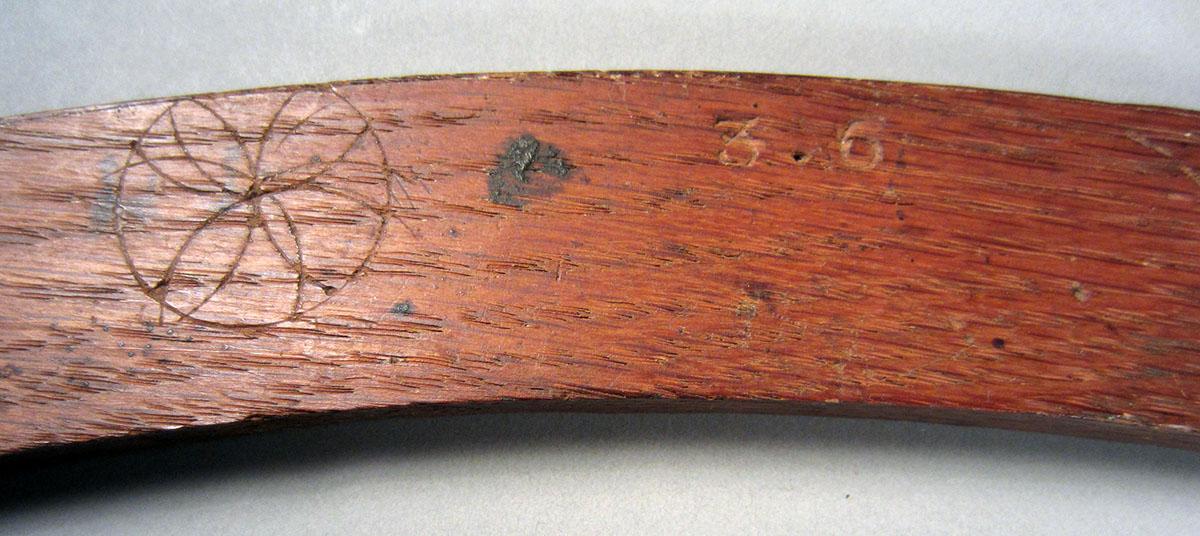 1957.0026.332 Template (wheel rim felloe), Mark 1