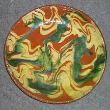 1967.1541 US marbled slipware dish