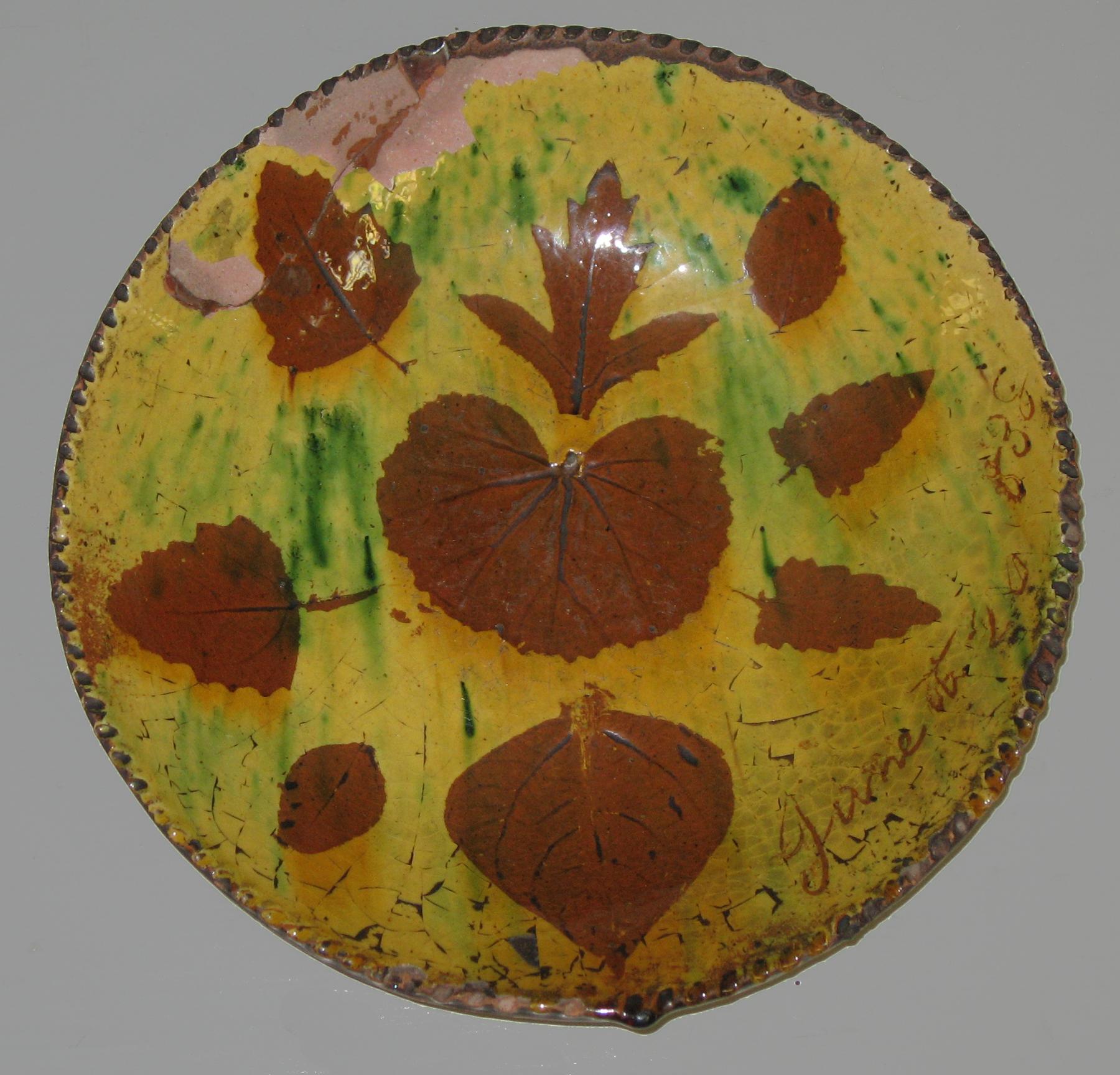 1967.1586 Slipware dish