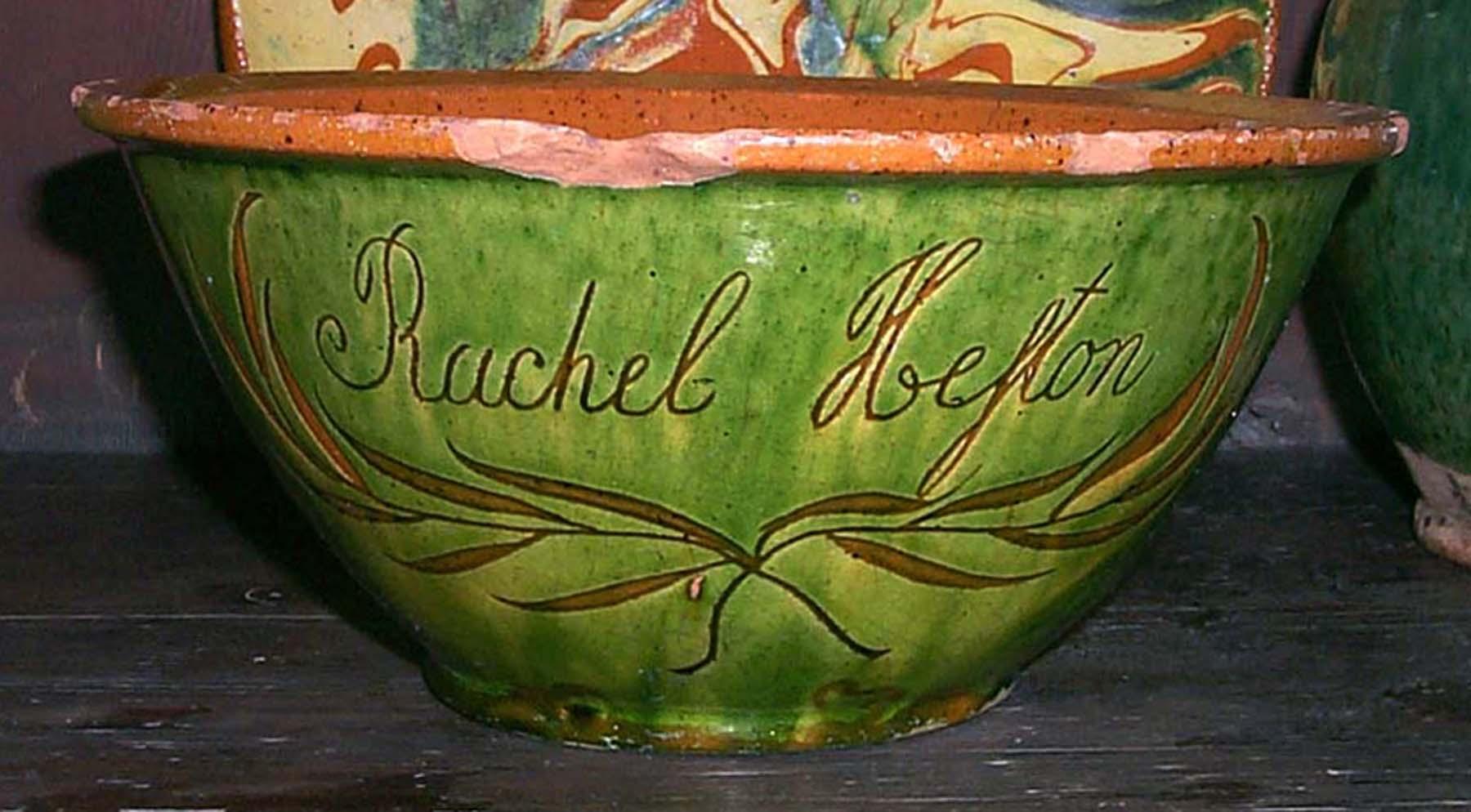 1967.1593 PA sgraffito 1806 bowl