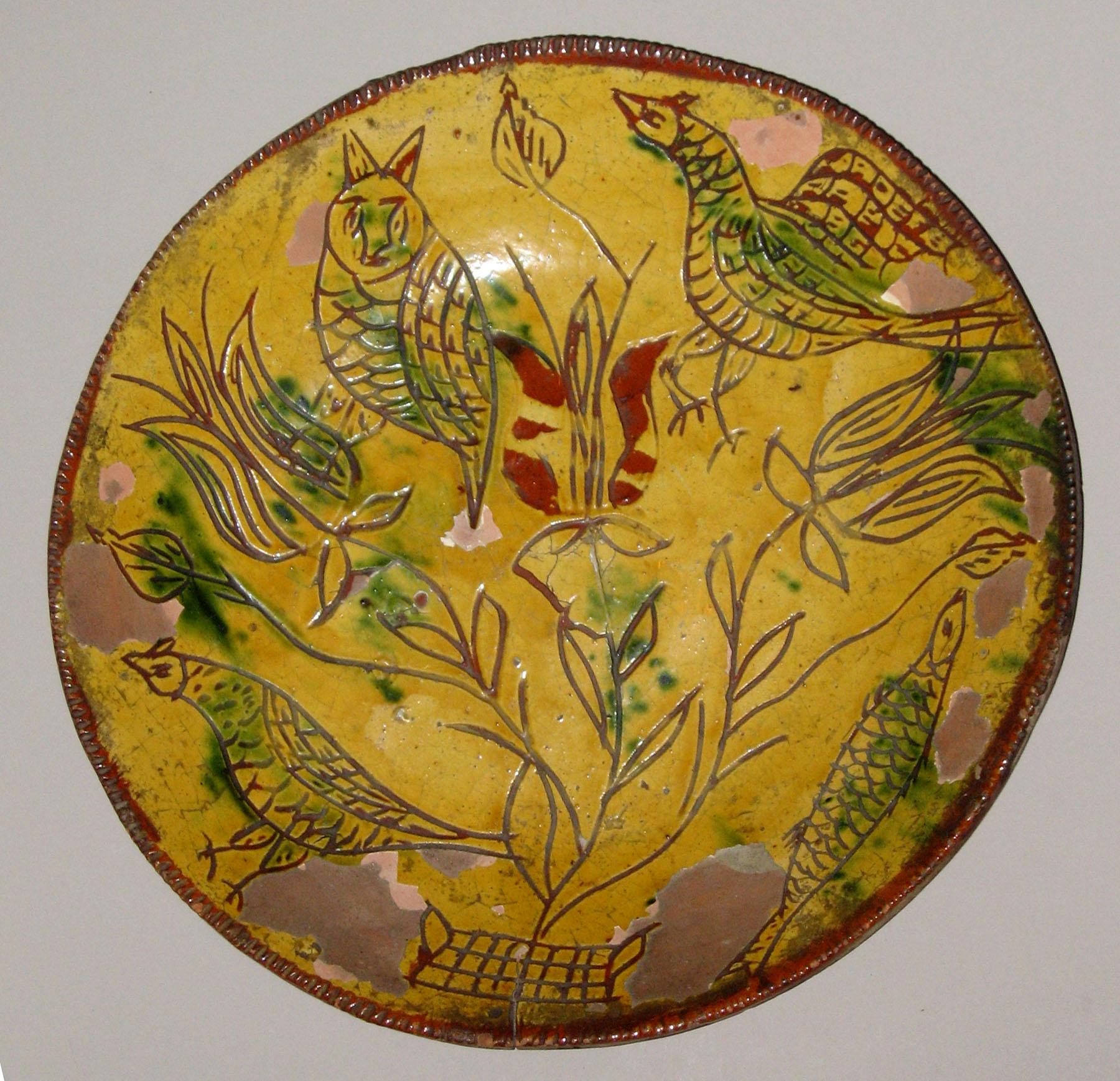 1967.1604 PA Sgraffito dish