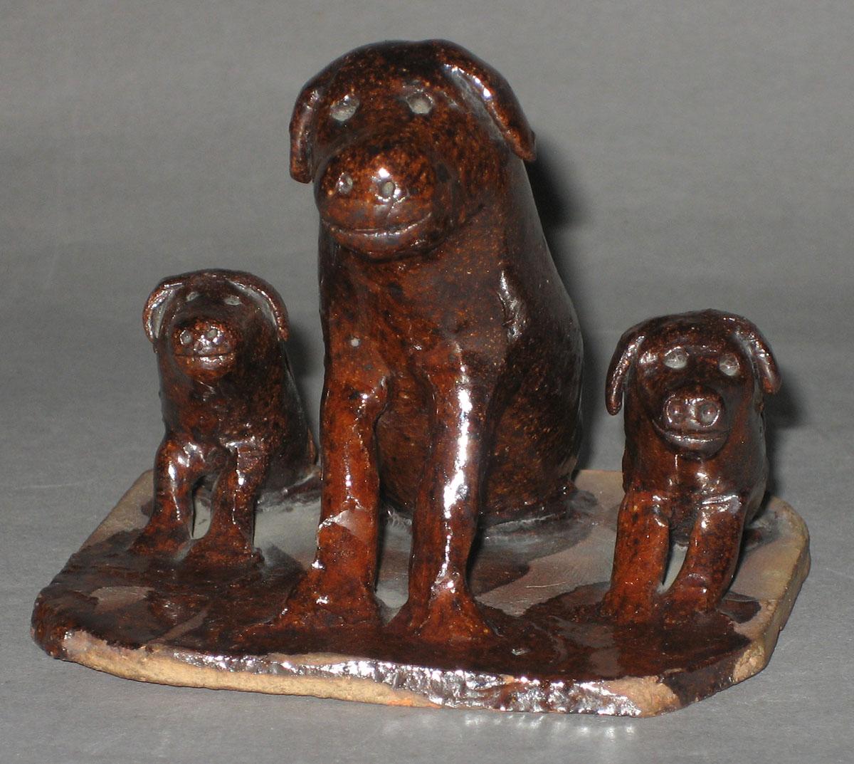 1967.1672 Figure Group, Dogs