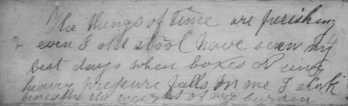 1967.1687 Footstool (inscription 1)