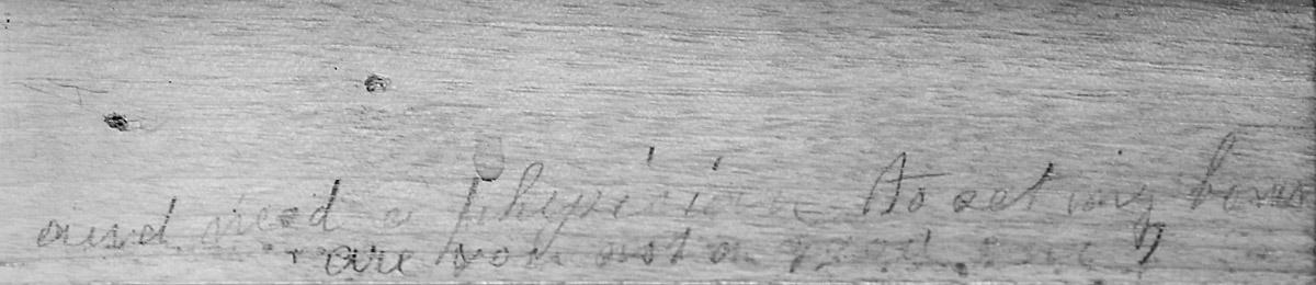 1967.1687 Footstool (inscription 2)