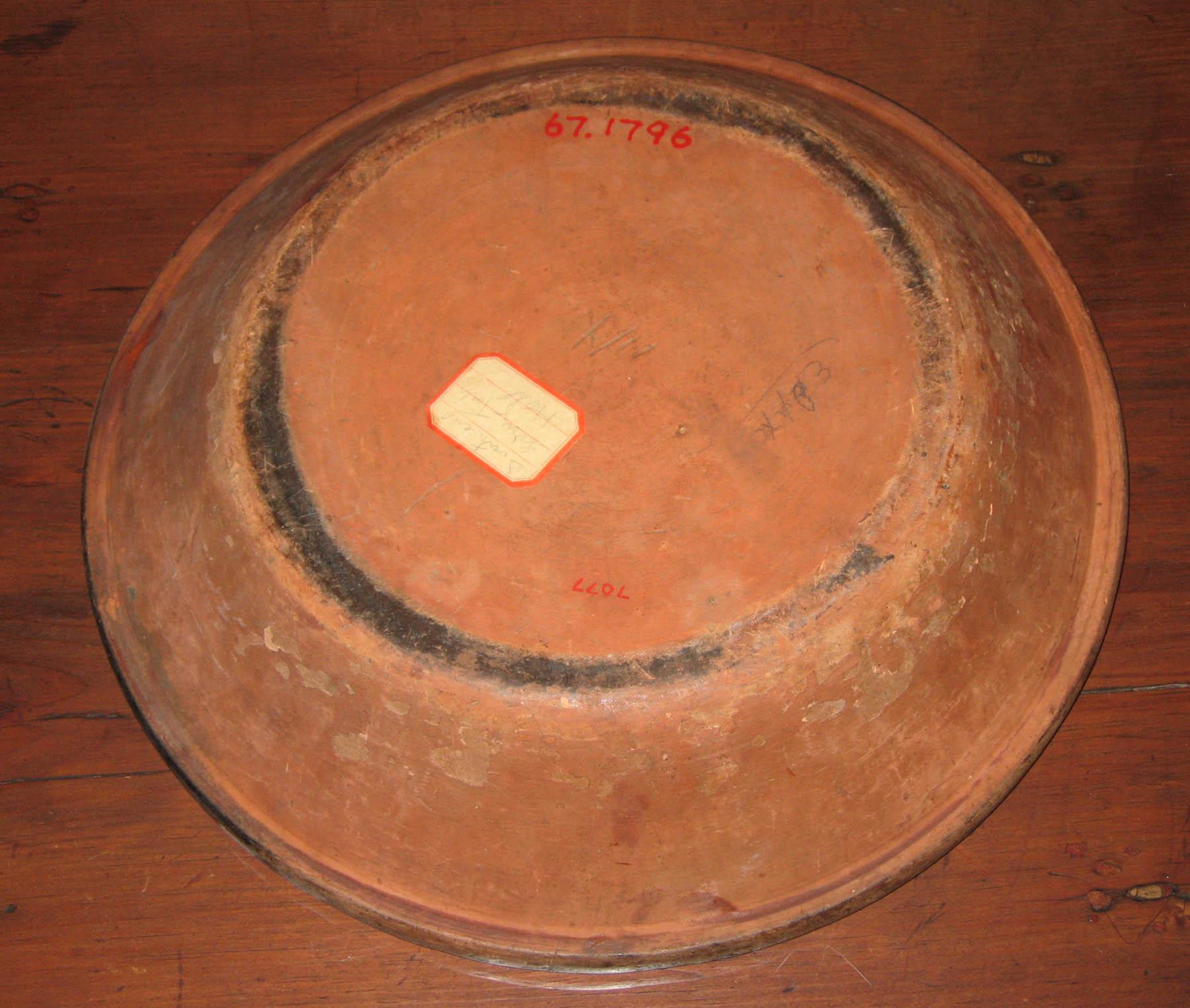 1967.1796 Slipware dish (bottom)