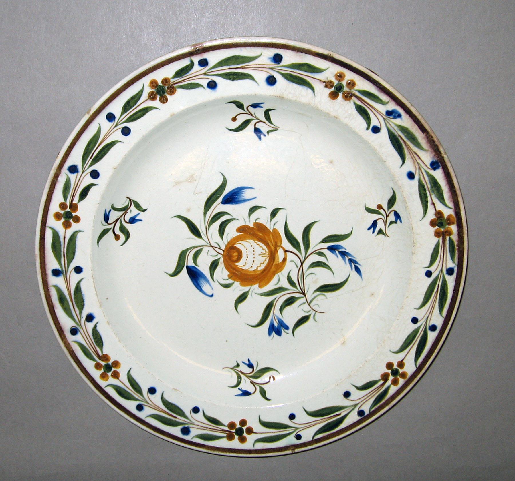 1967.1826 Pearlware plate