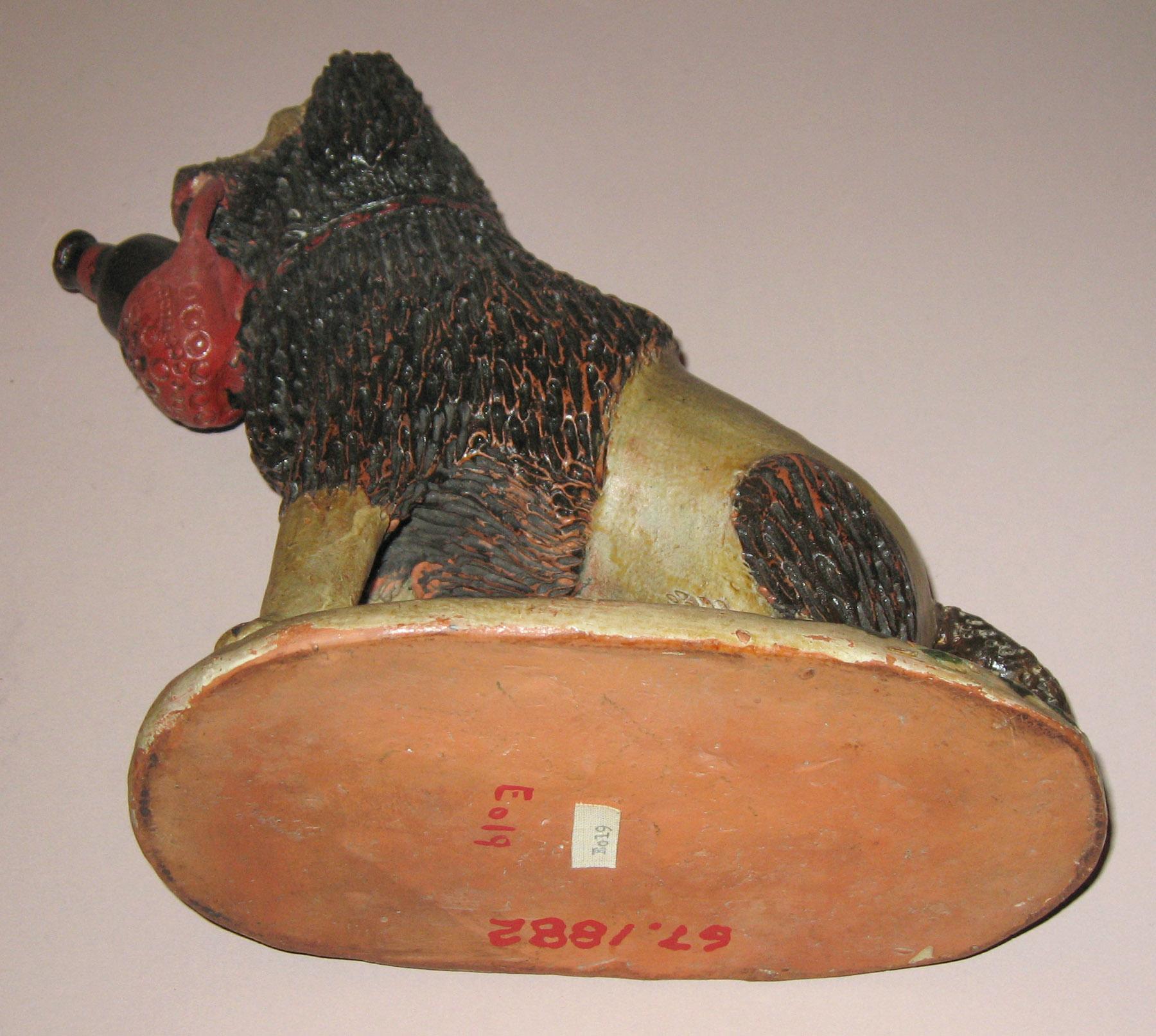 1967.1882 Earthenware dog (bottom)