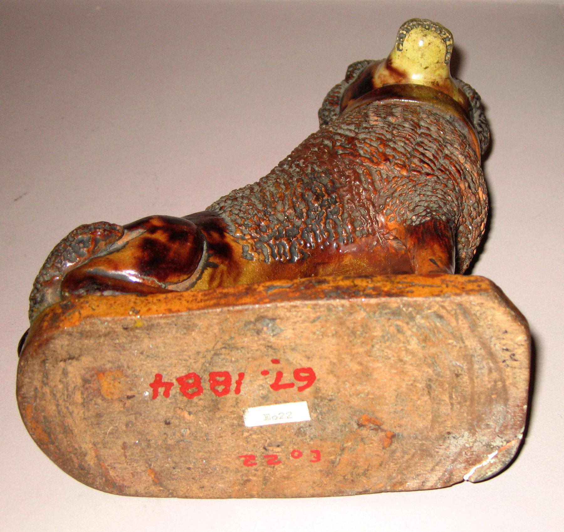 1967.1884 Earthenware (poodle) (bottom)