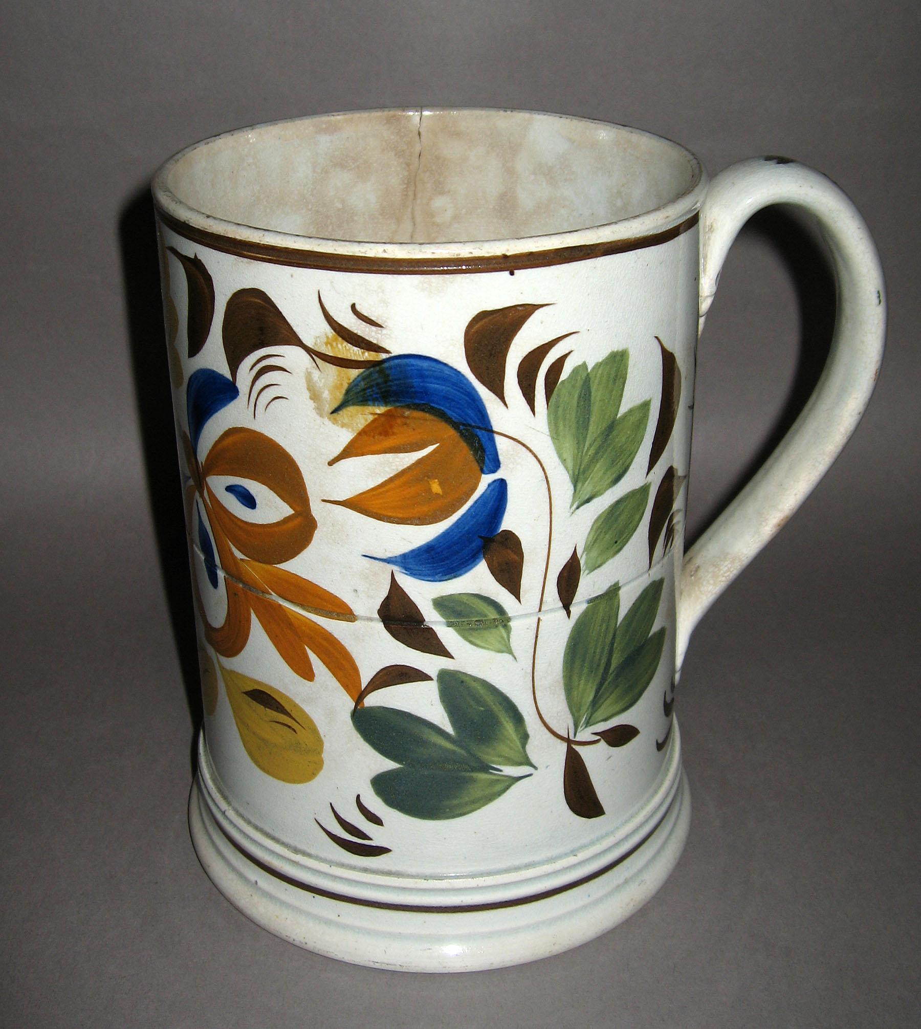 1959.1887 Pearlware mug