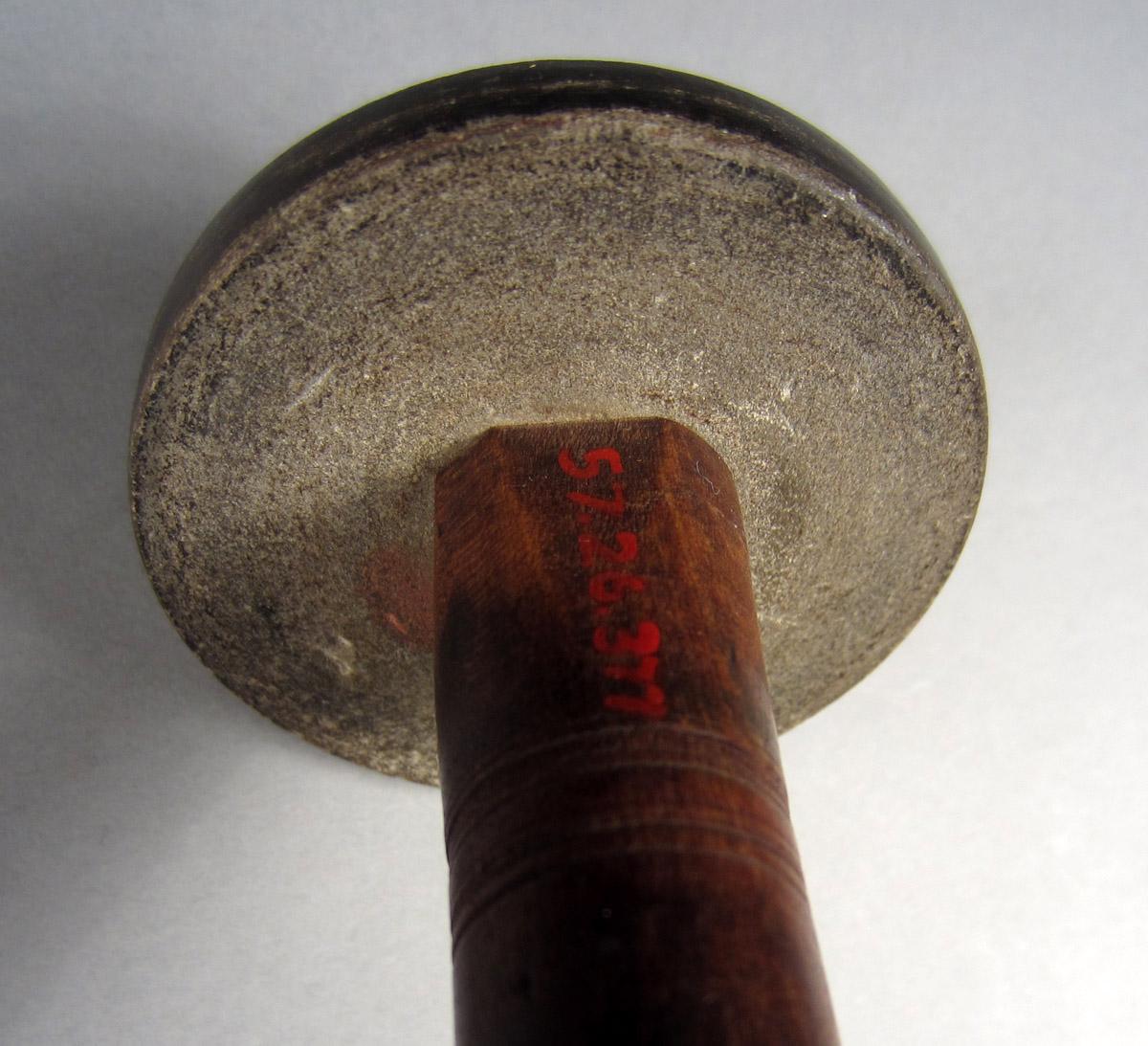 1957.0026.377 Lathe spindle, Underside