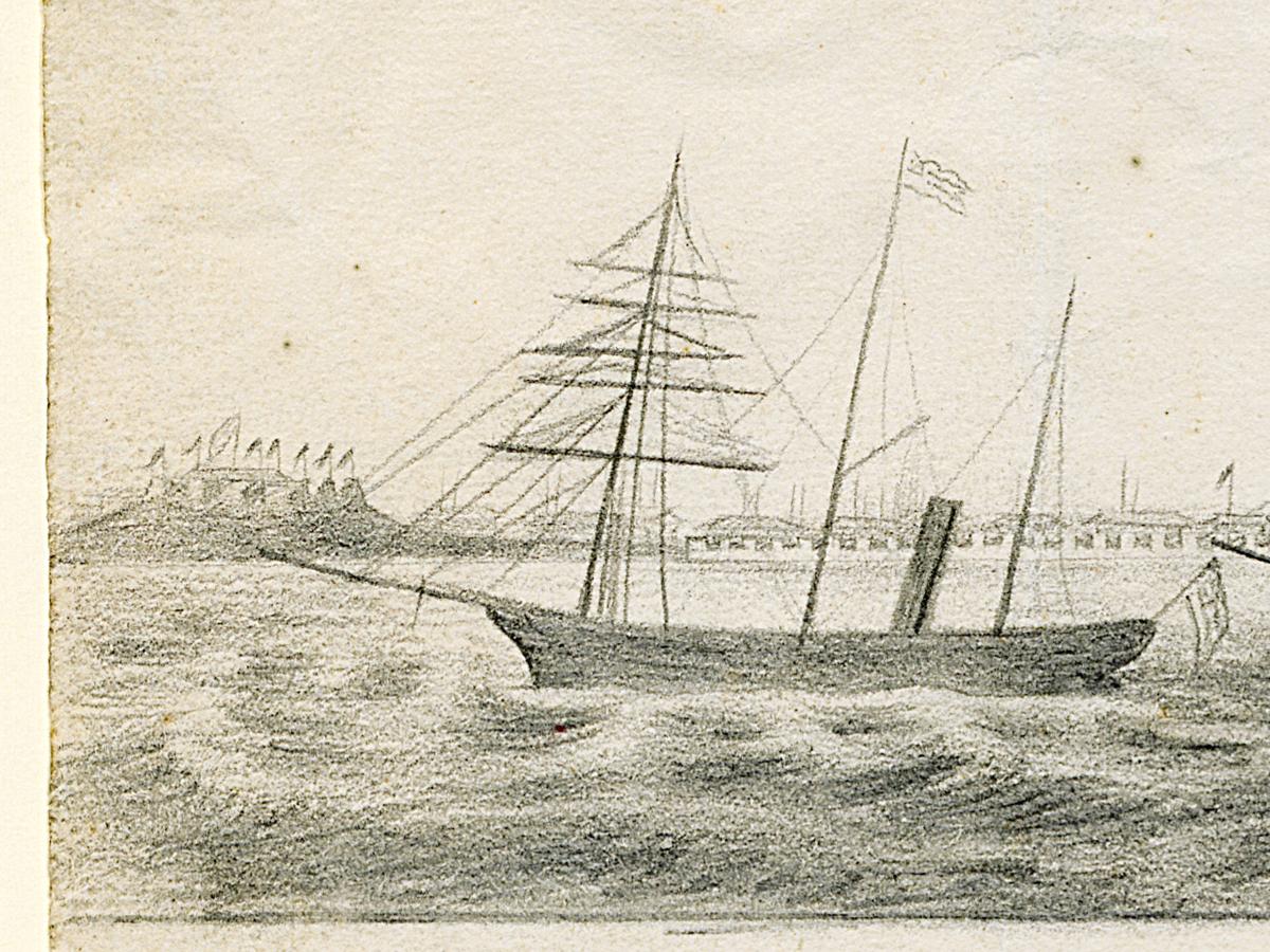 1967.2138 Drawing, Detail 2