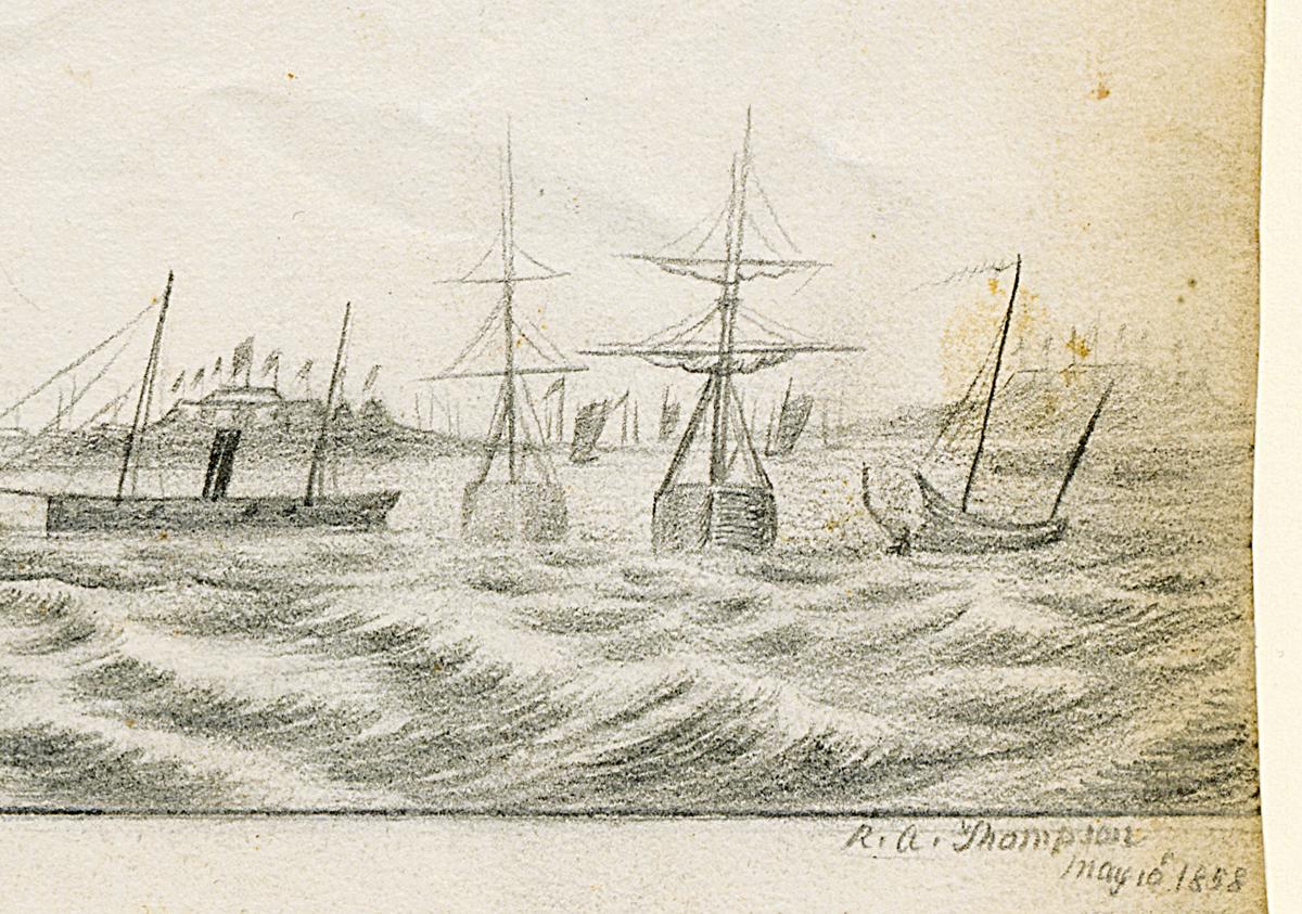 1967.2138 Drawing, Detail 4