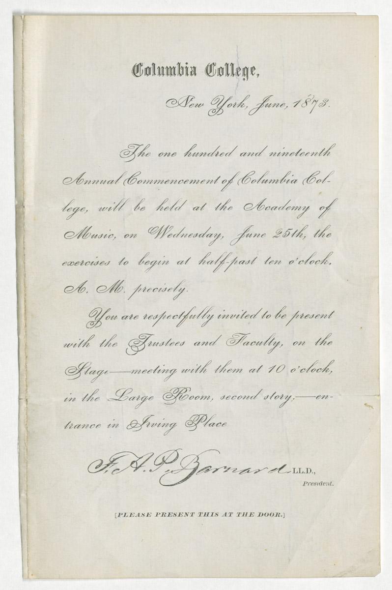 1967.2604 Invitation, page 1