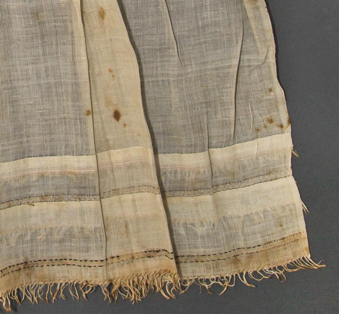 1968.0002 Apron, reverse, detail 2