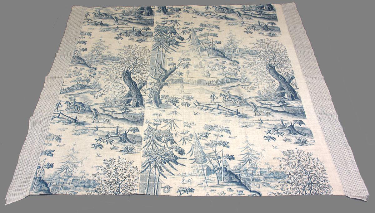 1968.0003 Textile, printed partial obverse