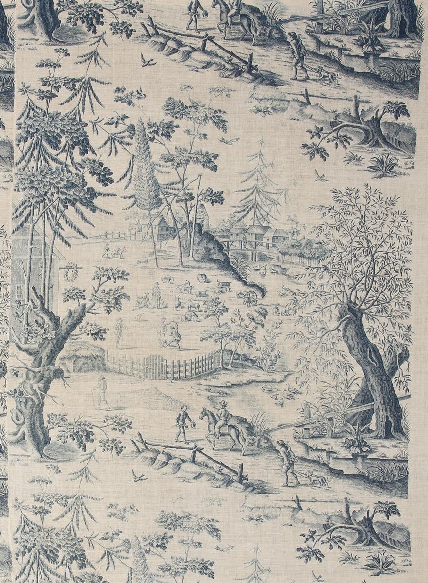 1968.0003 Textile, printed, detail 4