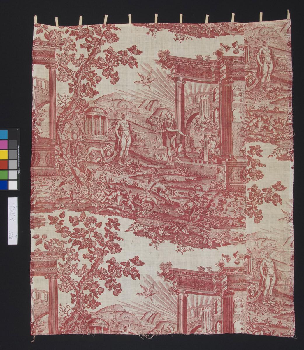 1968.0004 Textile, printed, view 1