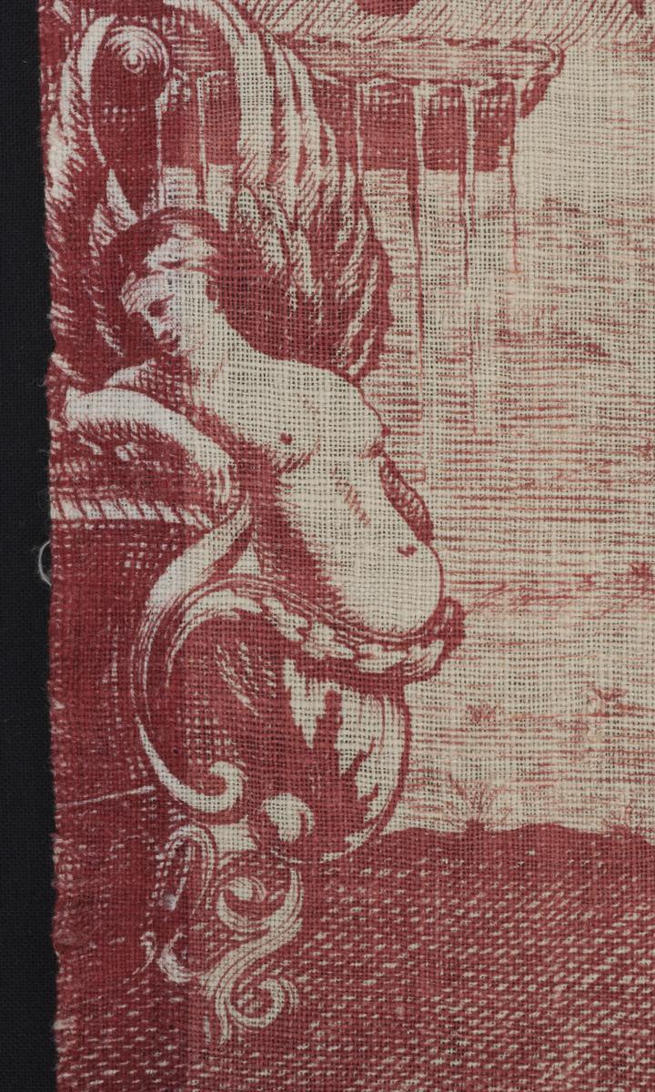 1968.0004 Textile, printed, detail 3