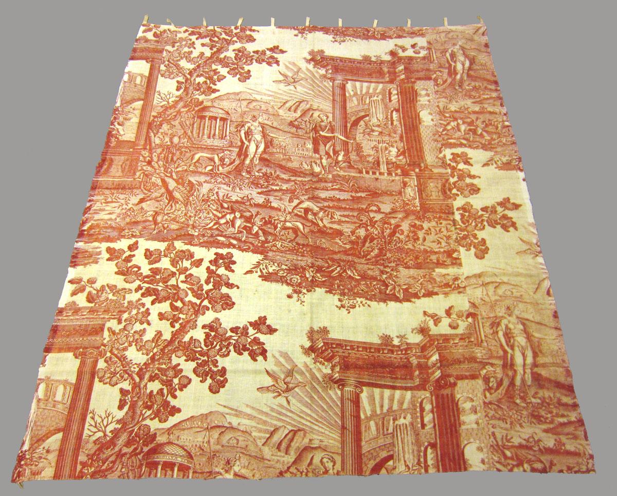 1968.0004 Textile, printed partial obverse