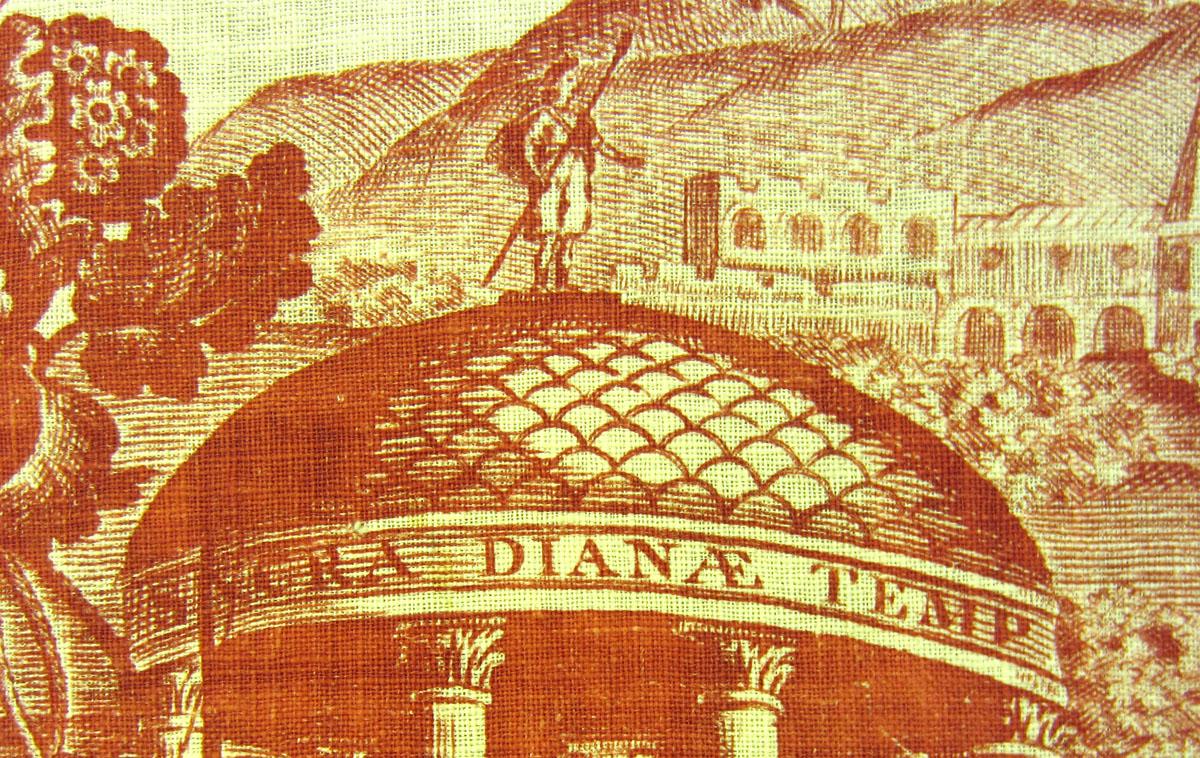 1968.0004 Textile, printed detail