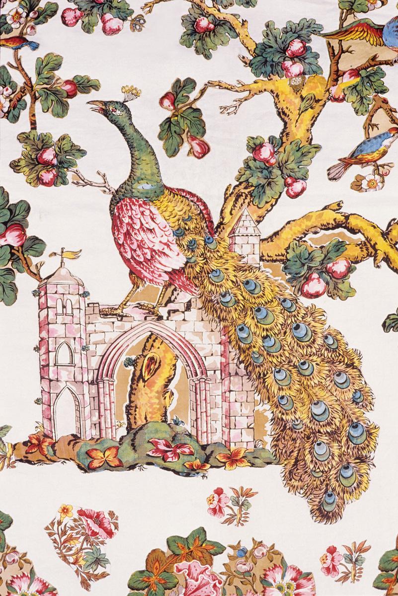 T1301 Textile, printed, partial design repeat