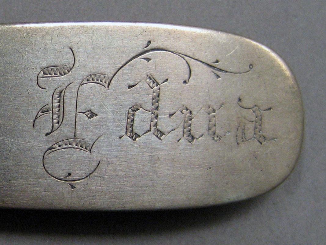 1968.0011 Silver Spoon engraving