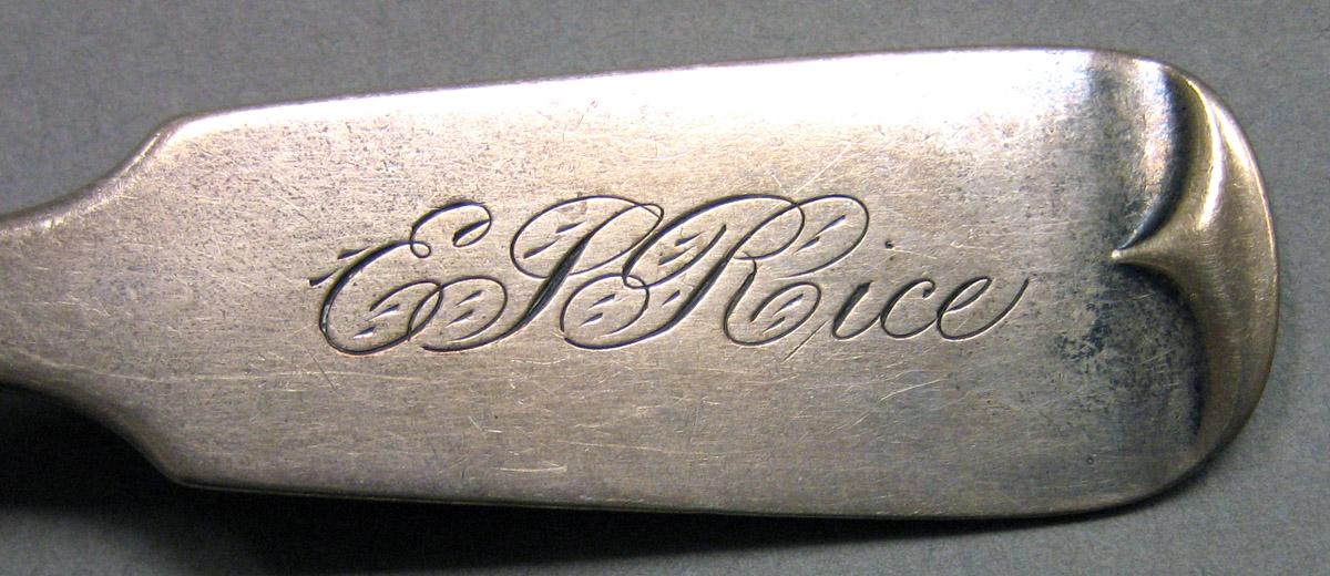 1968.0025 Silver Fork engraving