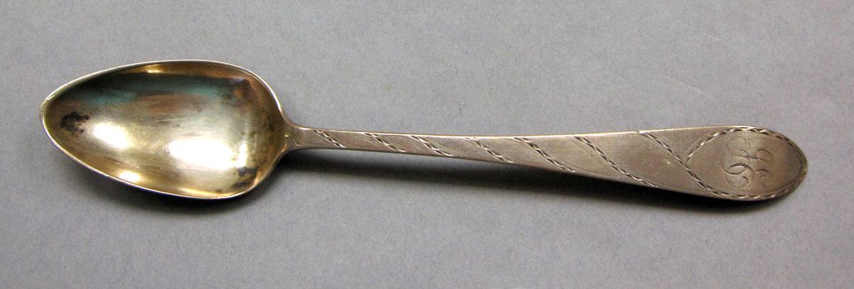 1968.0028 Silver spoon upper surface