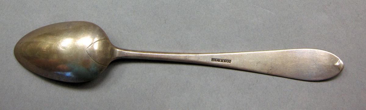 1968.0028 Silver spoon underside