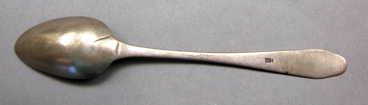 1968.0029 Silver spoon underside