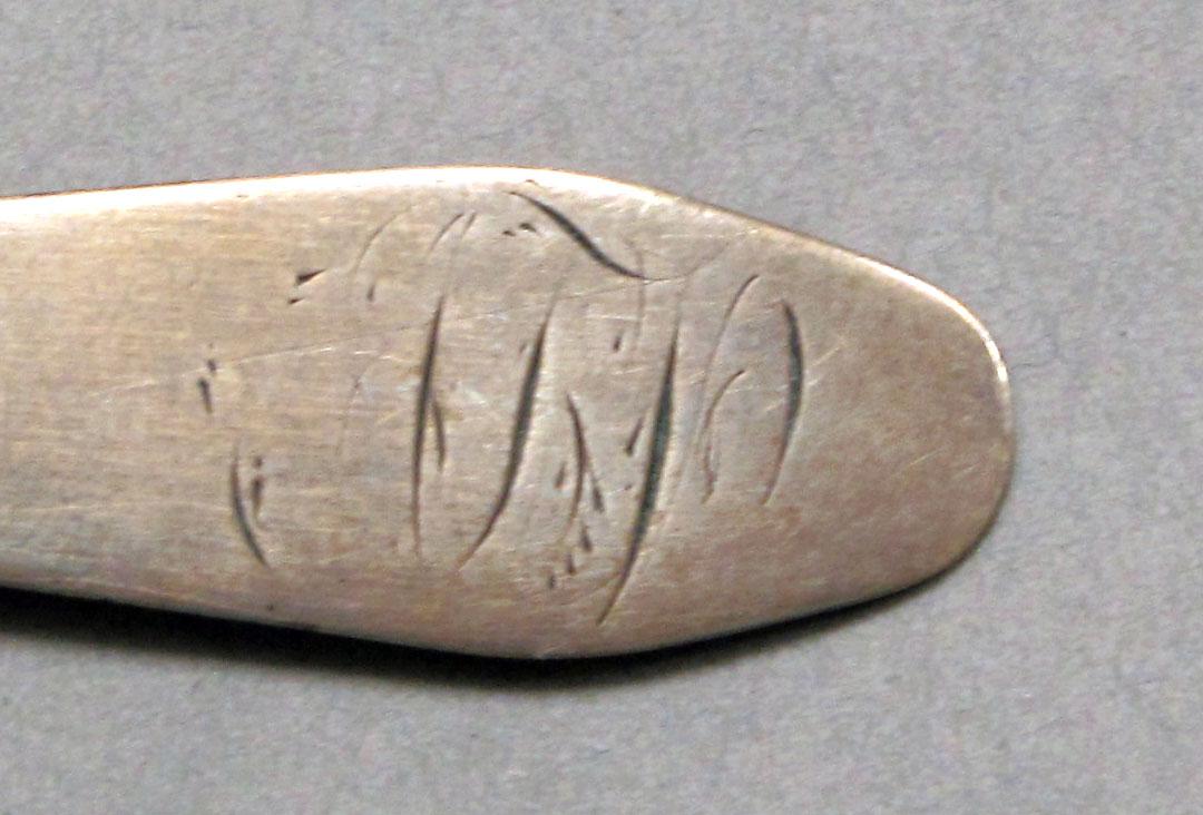 1968.0029 Silver spoon engraving