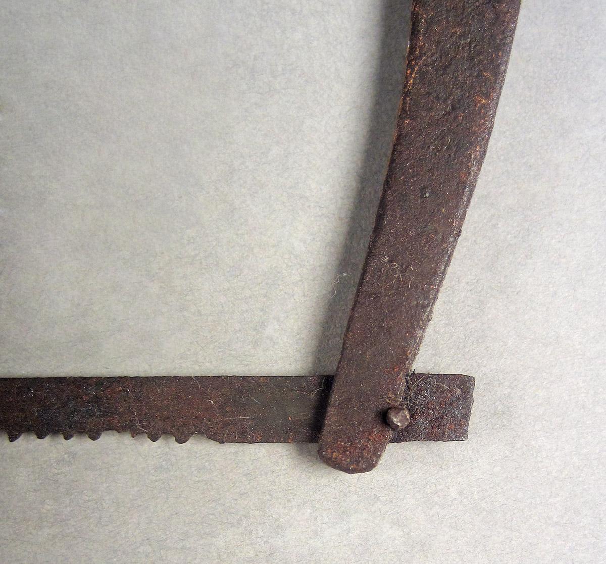 1957.0026.423, Bow saw, frame front detail