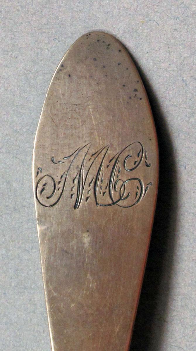 1962.0034 Salt spoon engraving
