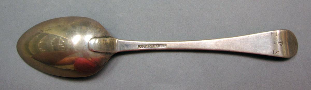 1968.0042 Silver spoon underside