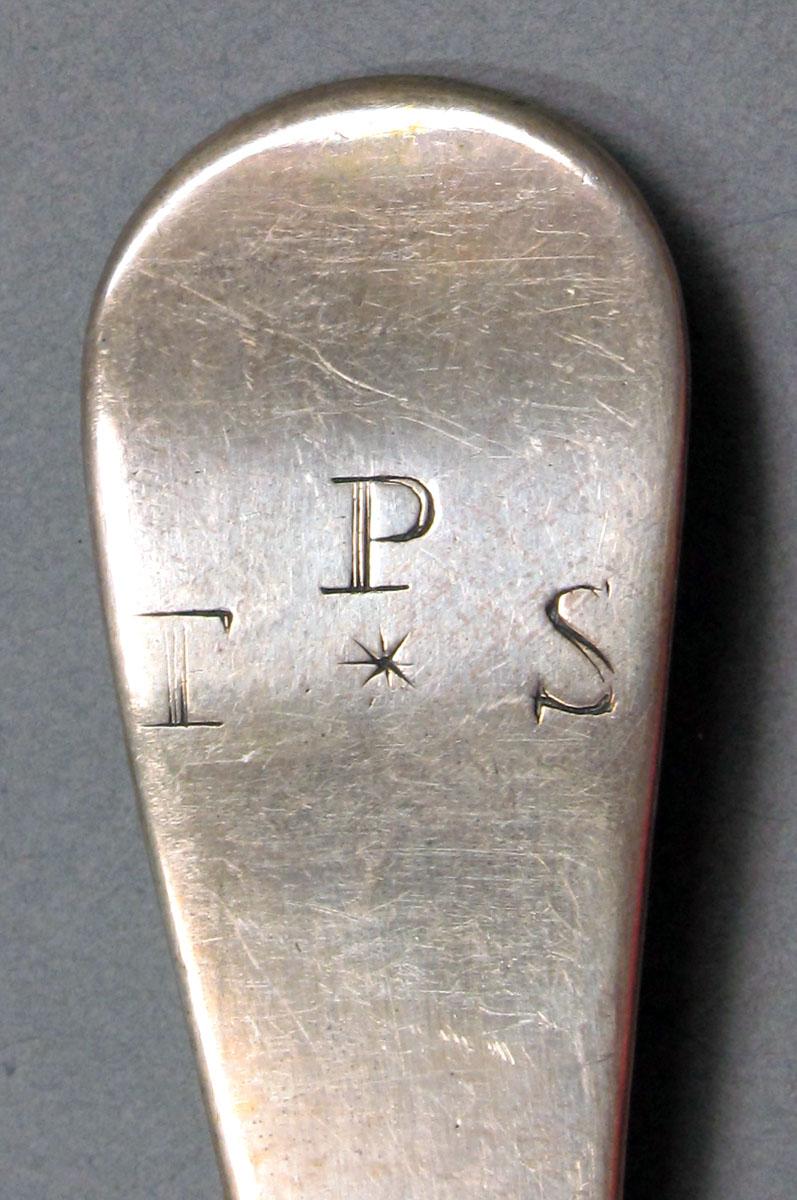 1968.0042 Silver spoon engraving