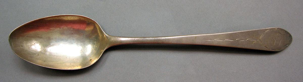 1968.0043 Silver spoon upper surface