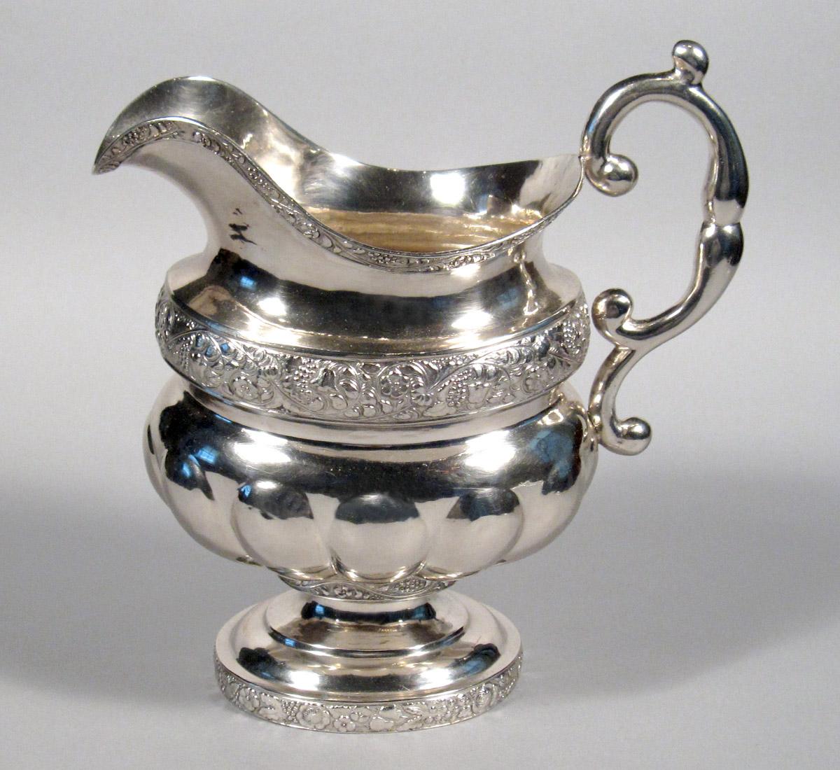 1968.0133.002 Silver Cream pot side 2