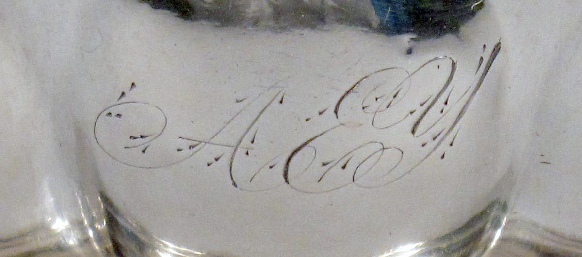 1968.0133.002 Silver Cream pot engraving