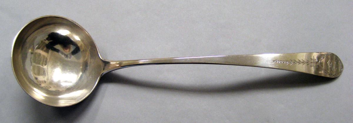 1968.0134 Silver Ladle upper surface