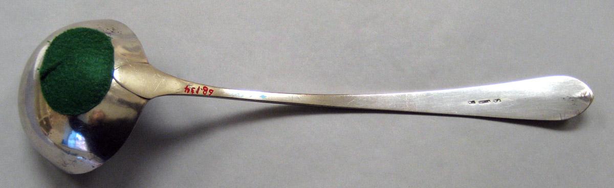 1968.0134 Silver Ladle underside