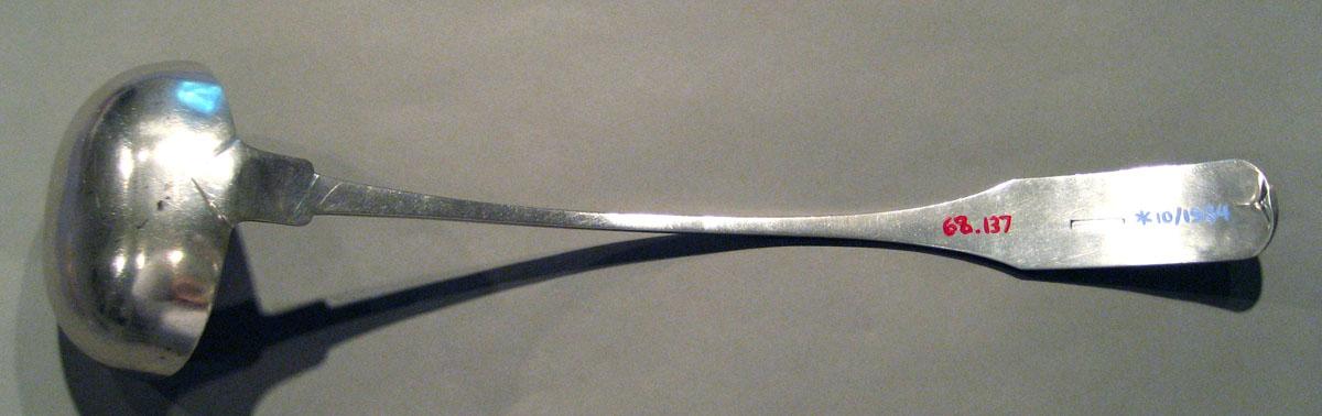 1968.0137 Silver Ladle underside