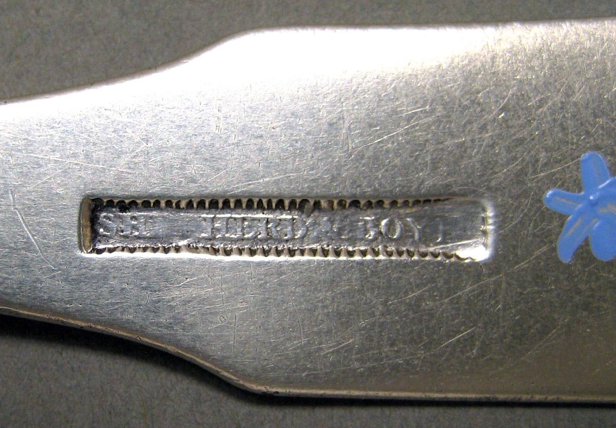1968.0143.006 Silver Spoon mark