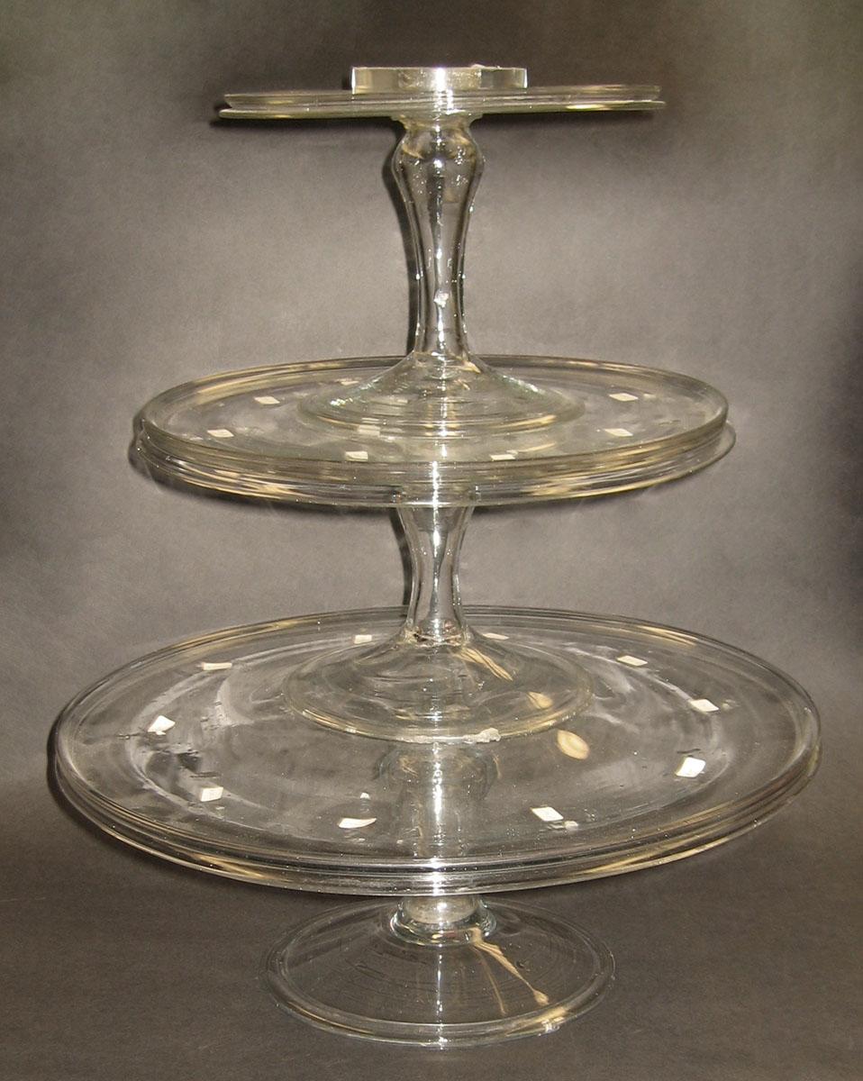 1968.0153 A- C Glass salvers