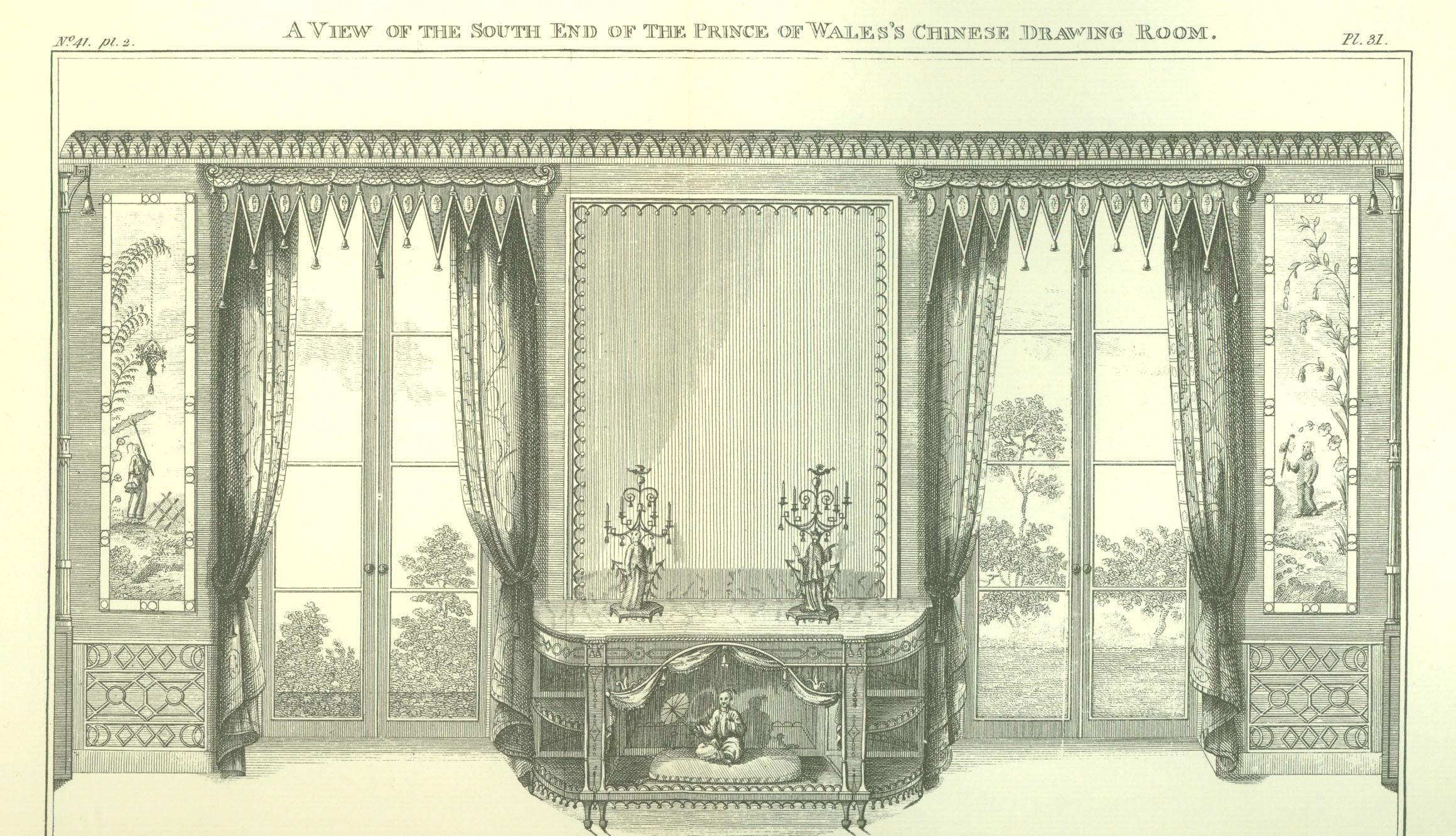 Sheraton Plate for Chinese Drawing Room